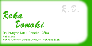 reka domoki business card
